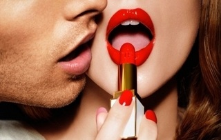 Image for the poem Red lipstick