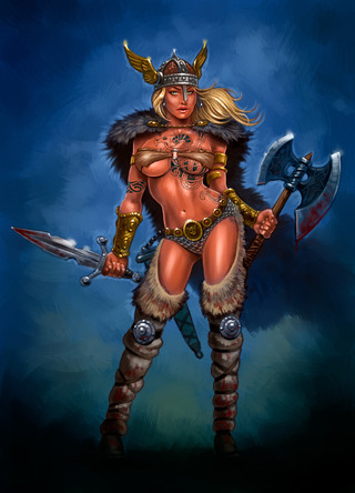 Image for the poem ~Viking Goddess~