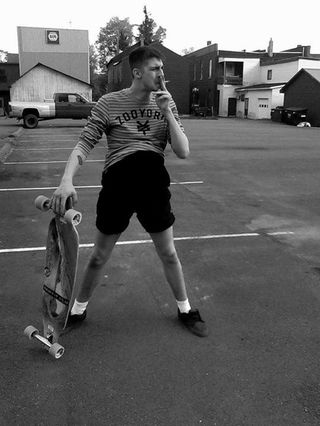 Image for the poem DT and his Long Board