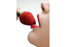 Image for the poem Strawberry lips