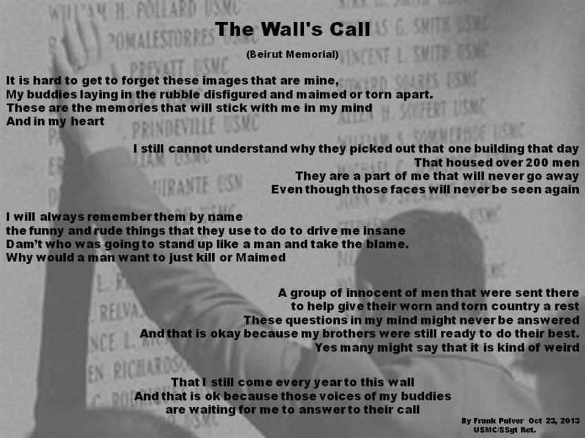 Visual Poem The Wall