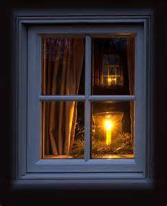 Image for the poem A candle in the window burns