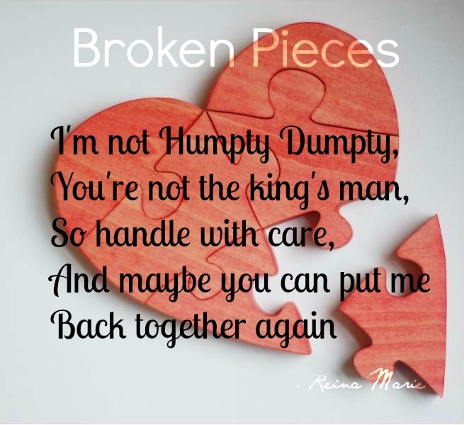 Visual Poem Broken Pieces
