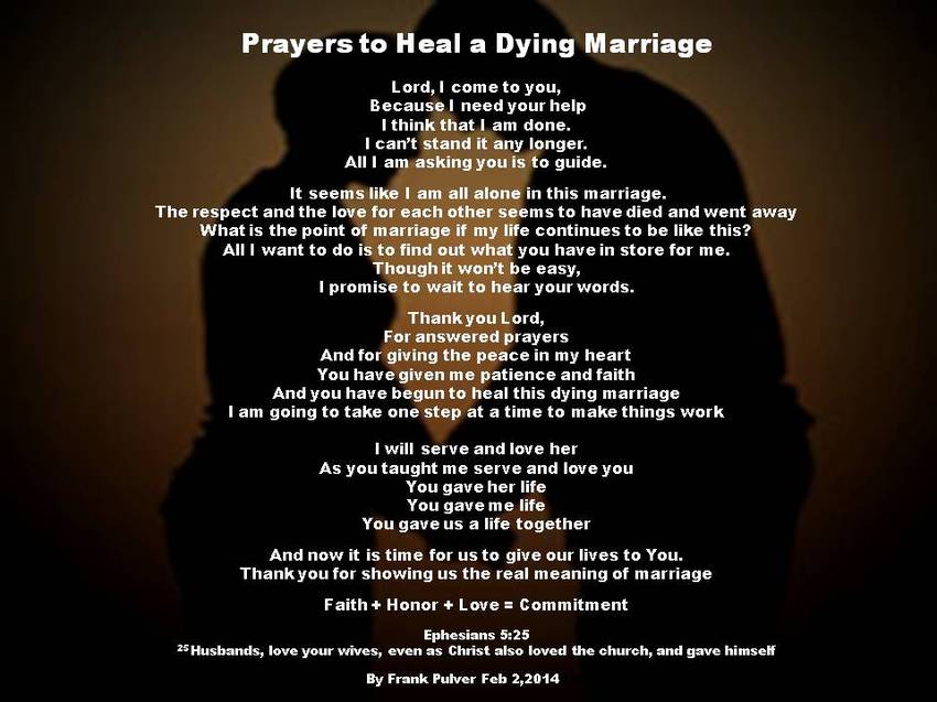 Visual Poem Prayers to Heal a Dying Marriage