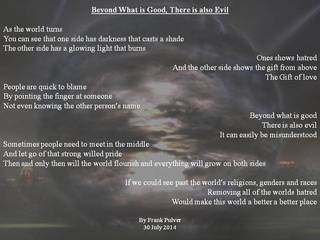 Image for the poem Beyond What is Good, There is also Evil