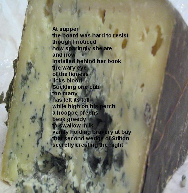 Visual Poem Cheese Before Bedtime