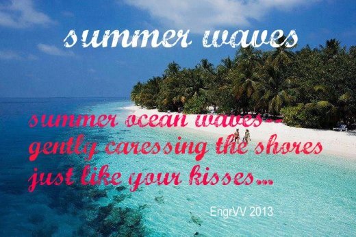 Visual Poem SUMMER WAVES