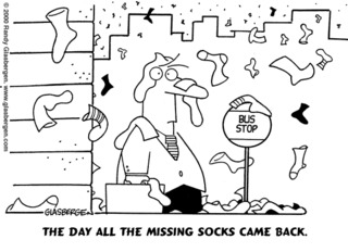 Image for the poem Socks in Space