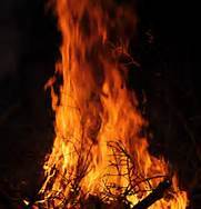 Image for the poem Bonfires Burning