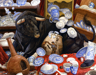 Image for the poem A BULL IN A CHINA SHOP