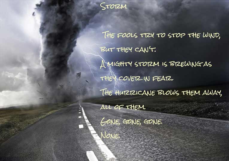 Visual Poem Storm 