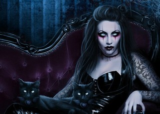 Image for the poem Black Leather Vampire