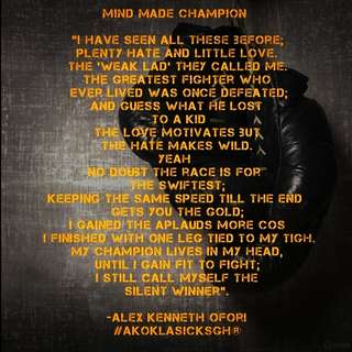 Image for the poem Mind Made Champion