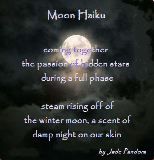 Visual Poem Moon Haiku