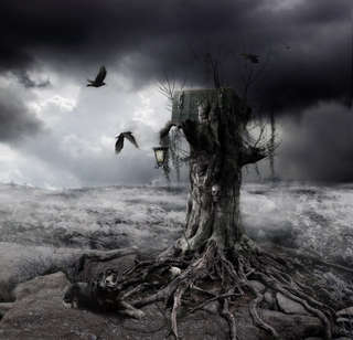 Image for the poem - - - WHEN DARKNESS COMES - - -