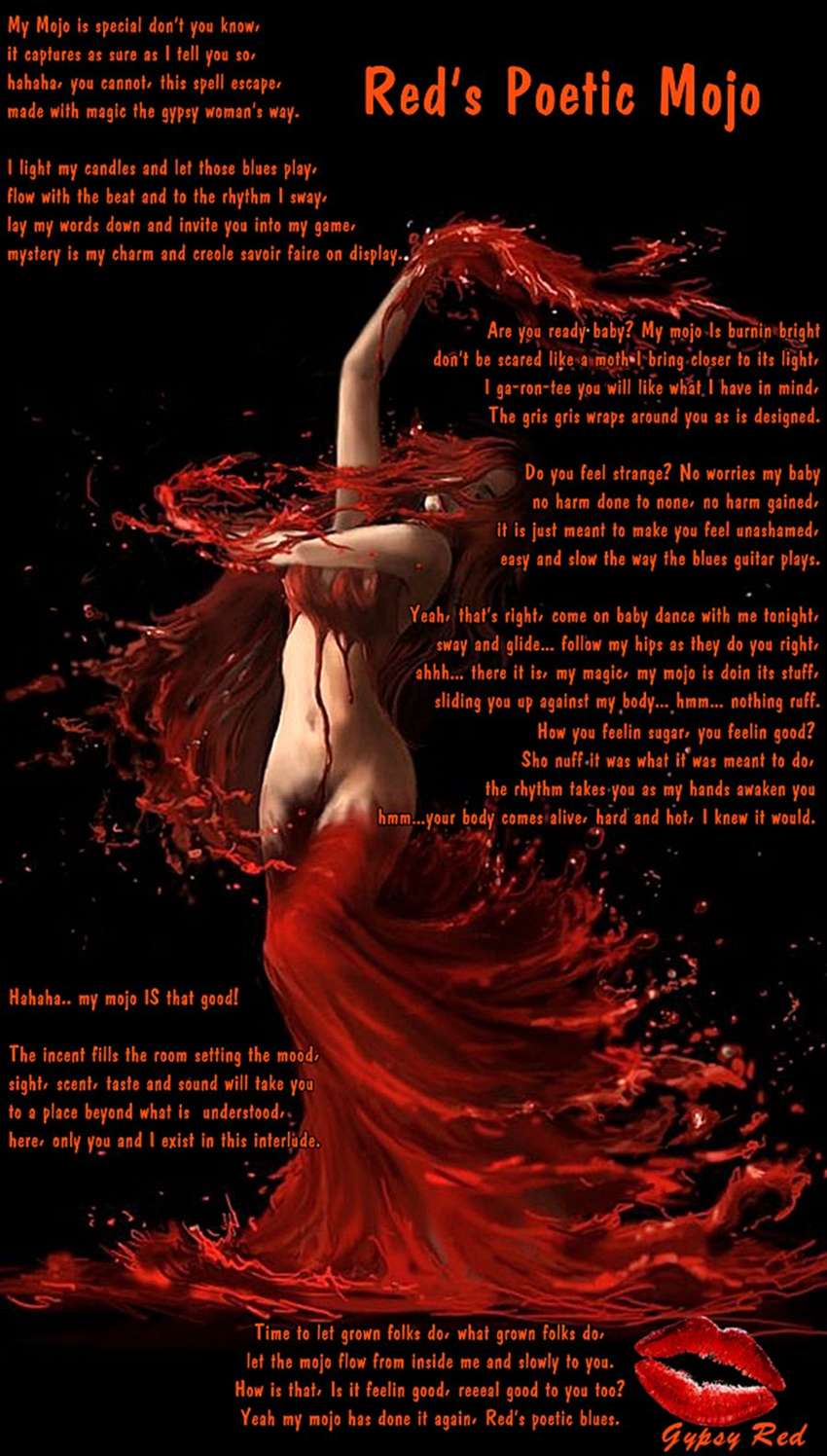 Visual Poem Reds Poetic Mojo