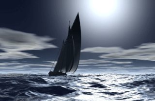 Image for the poem Sailing Through Moonlight