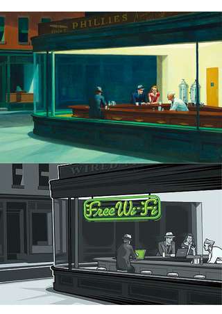 Image for the poem Nighthawks