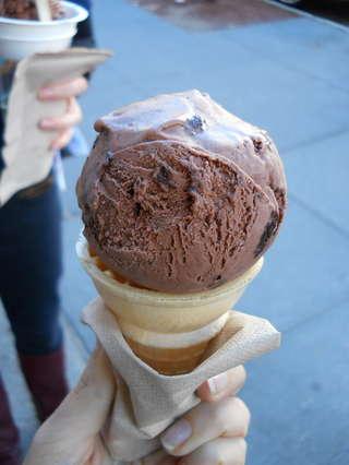 Image for the poem Chocolate Ice Cream in a Cone