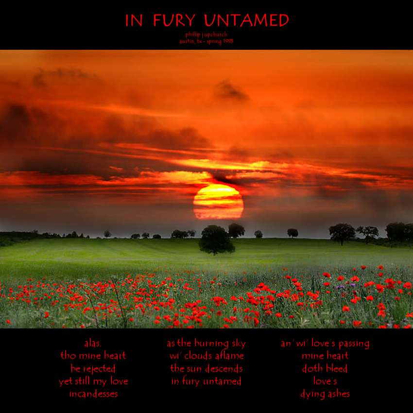 Visual Poem In Fury Untamed