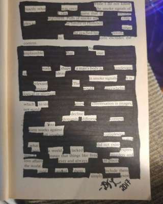 Image for the poem Untitled (from my blackout poetry project)