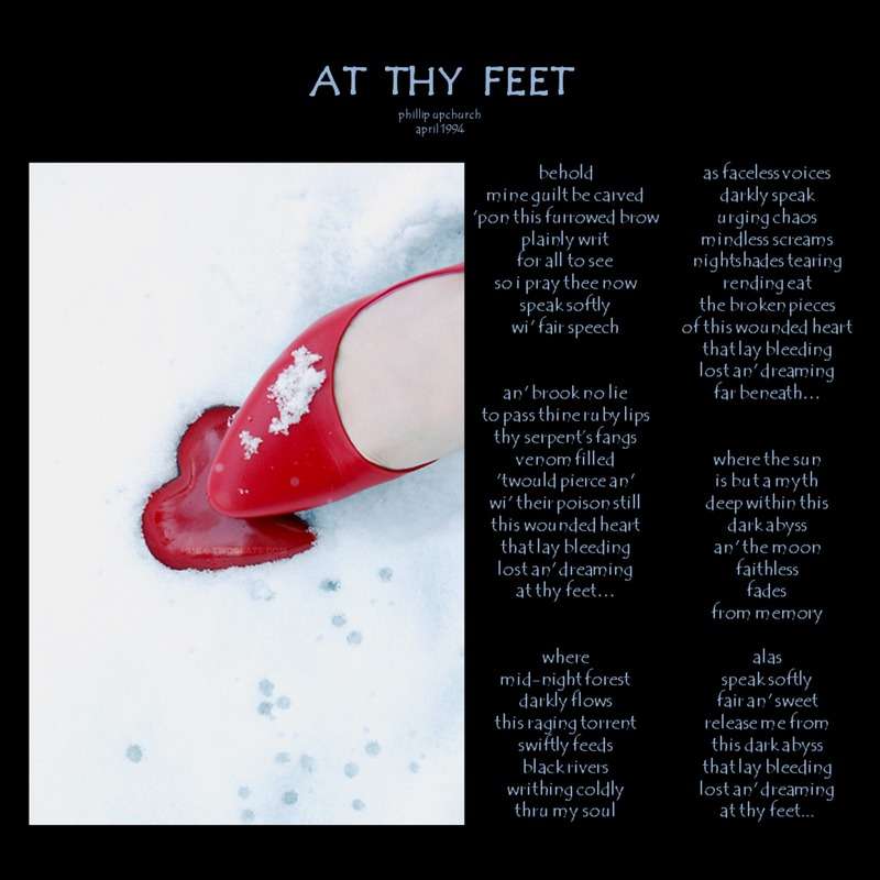 Visual Poem At Thy Feet