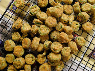 Image for the poem Deep Fried Okra and Fried Green Tomatoes