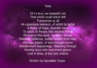 Image for the poem Time 