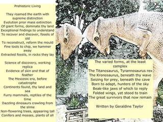 Image for the poem Prehistoric Living 