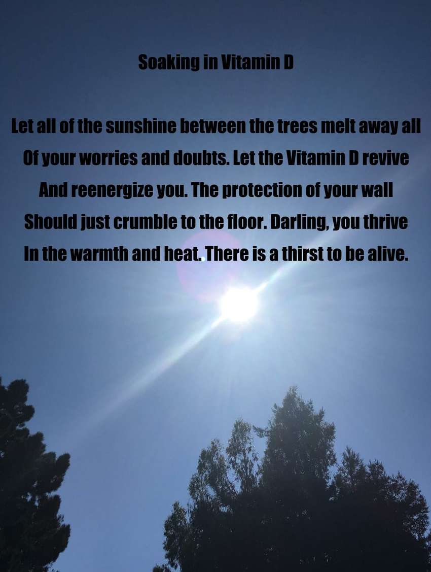 Soaking in Vitamin D - Visual Poem