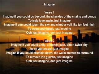 Image for the poem Imagine