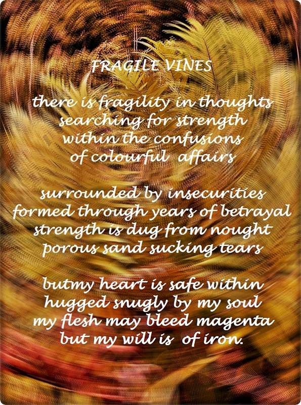 Visual Poem Fragile Vines