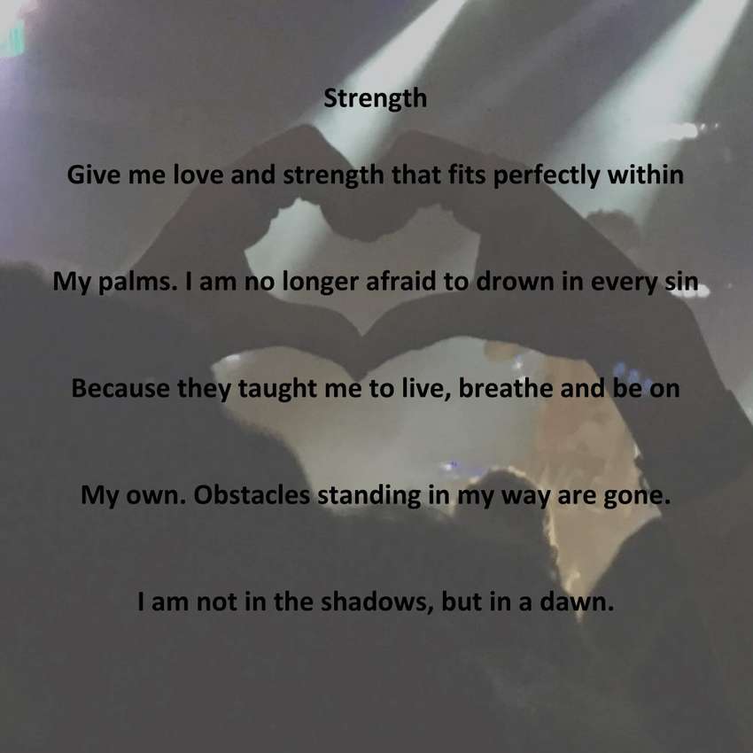 Observational Poems : Strength - Visual Poem : DU Poetry