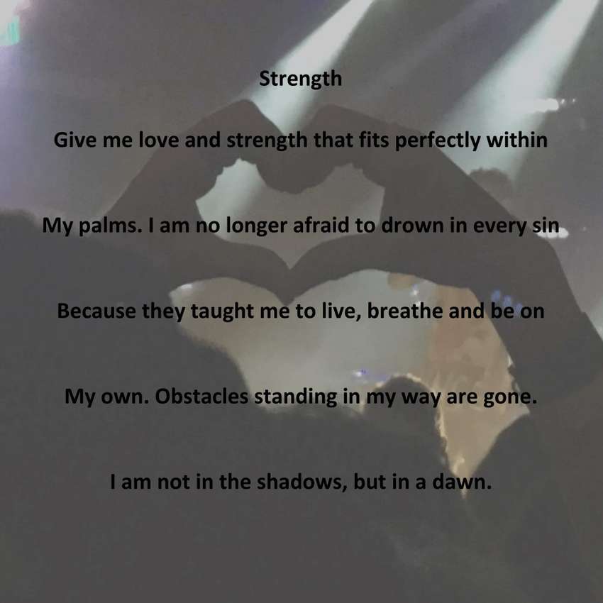 Visual Poem Strength - Visual Poem