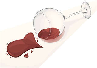 Image for the poem Spilled wine  
