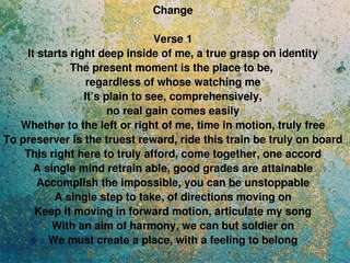 Image for the poem Change