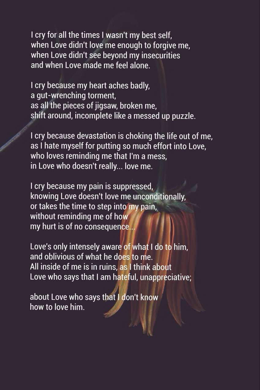 love is not all poem