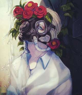 Image for the poem Gasmask