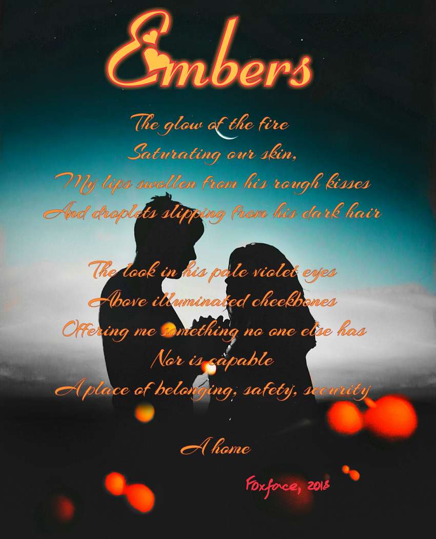 Visual Poem Embers