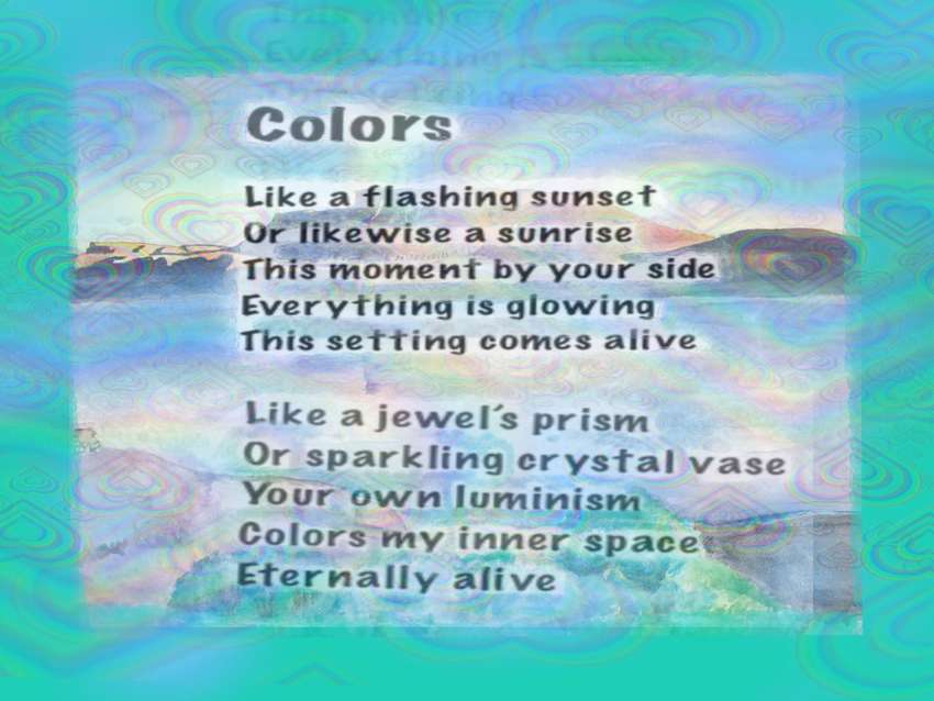 Visual Poem Colors