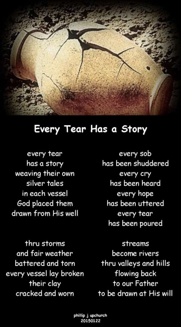 Visual Poem Every Tear Has a Story