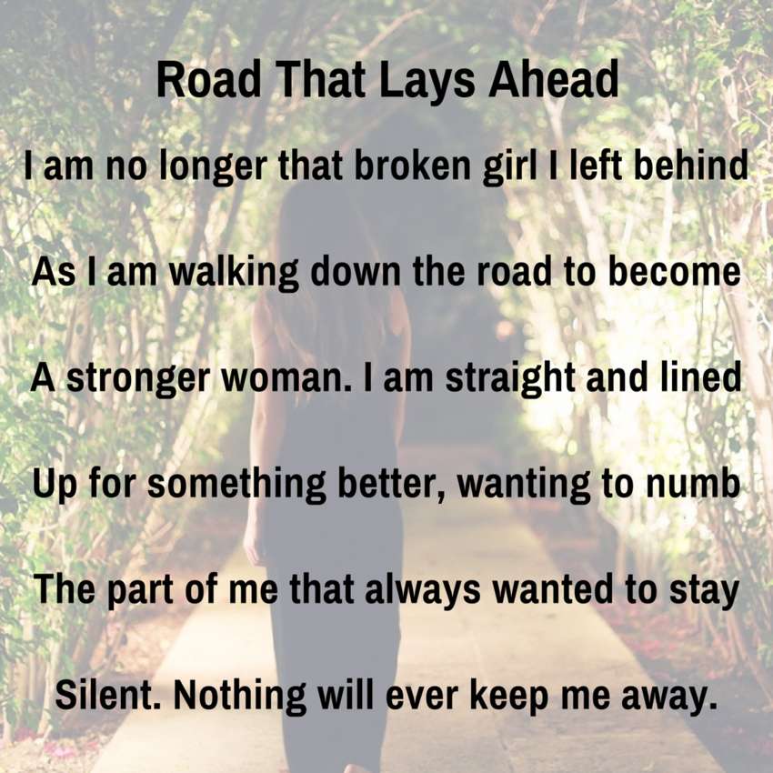 Visual Poem Road That Lays Ahead - Visual Poem