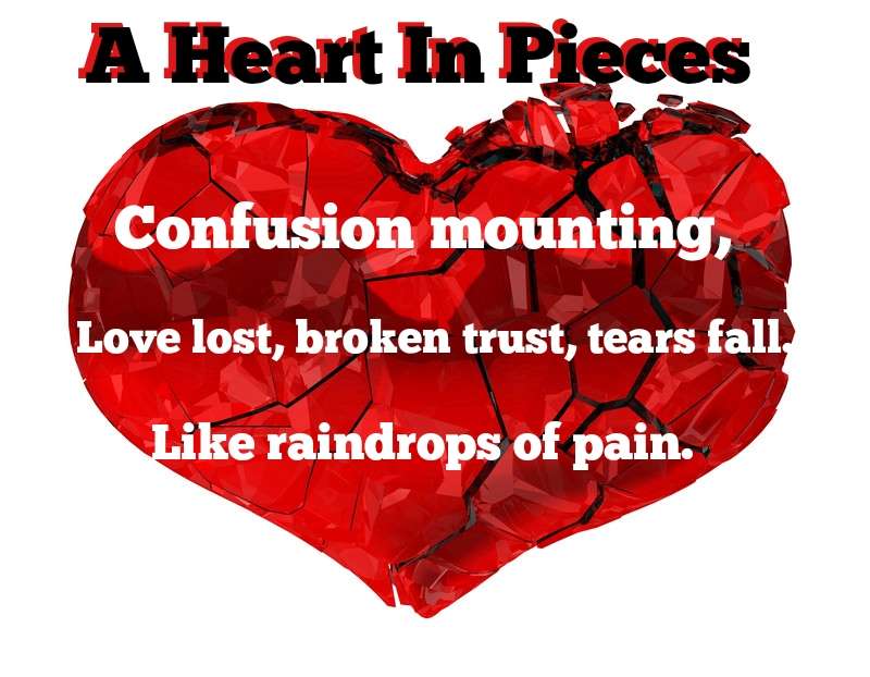 Visual Poem A Heart In Pieces