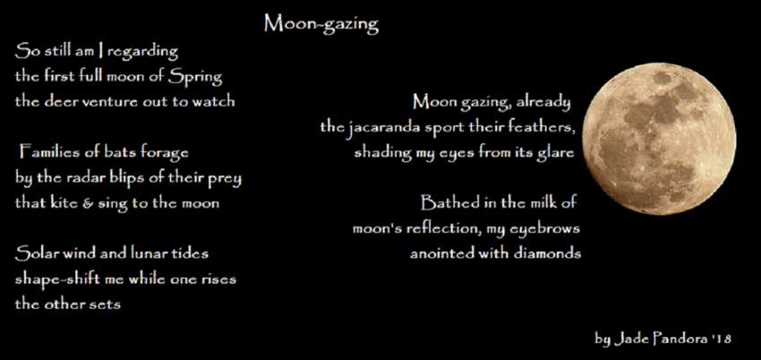 Visual Poem Moon-gazing (visual)