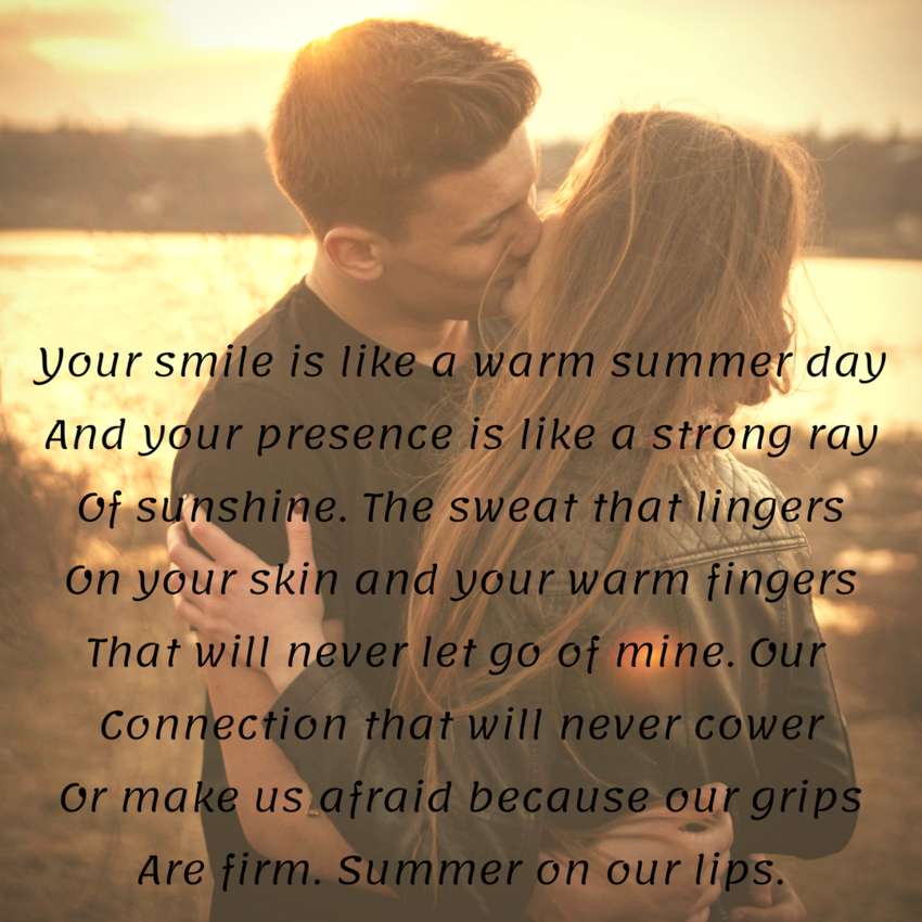 Visual Poem Summer Love - Visual Poetry