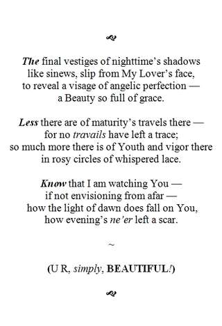 Image for the poem To a Beauty Unnamed