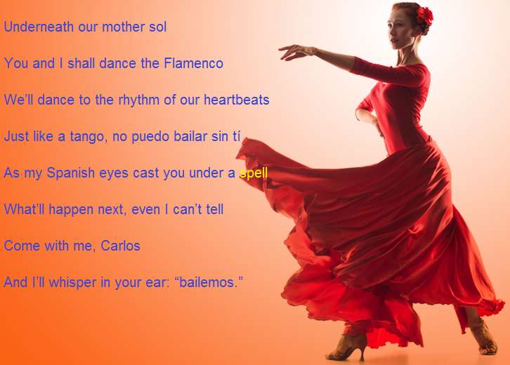Visual Poem Bailemos