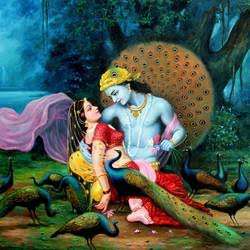 Image for the poem Radha met Krishna