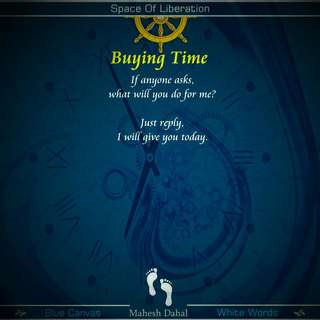 Image for the poem Buying Time