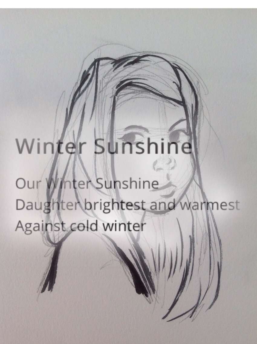 Visual Poem Winter Sunshine 